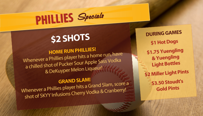 Pinocchio's Restaurant Phillies Specials